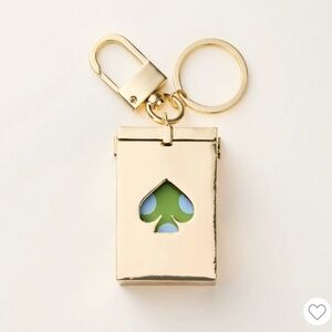 NWT Mini Deck of Cards Bag Charm Keychain - kate spade new york x Target Gold